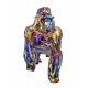 Statue Gorille Design, Collection Ubik, Pop Culture, Bleu, L 57 cm