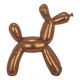 Statuette Design Chien : Le Grand Chien Doré en Ballons gonflables, H 27 cm