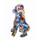 Statue Gorille Design, Collection Ubik, Pop Culture, Bleu, Hauteur 45 cm