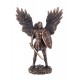 happyDko Statuette résine Antic Line : L'archange Saint Michel, Bouclier et Glaive, H 28 cm