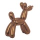 Statuette Design Chien : Le Grand Chien Doré en Ballons gonflables, H 27 cm