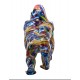 Statue Gorille Design, Collection Ubik, Pop Culture, Bleu, L 57 cm