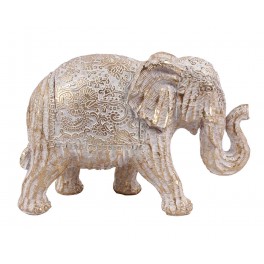 SGRIMALT Statue Design Eléphant : Collection India, Marron Clair, L 17 cm