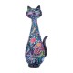 SGRIMALT Statuette Design : Le Grand Chat, Motif Brocard stylisé, H 20 cm