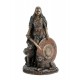 ORIGEN Statue Freya, Déesse de la Beauté, de l'amour et de la Guerre, Finition Antic Line, H 22 cm