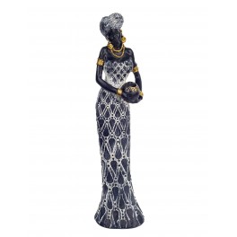 ORIGEN Statuette Grande Africaine Debout, Collection Afrikaan, H 33 cm