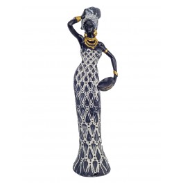 ORIGEN Statuette Grande Africaine Debout, Collection Afrikaan, H 33 cm