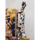 SIGNES GRIMALT Statuette Africaine 2, Robe léopard, Collection Zambia, H 28 cm