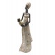SIGNES GRIMALT Statuette Ethnique, l'Africaine et la cruche, Collection DAKA, H 32 cm