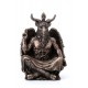 ORIGEN Statue Mythologie Occulte, Baphomet, l'idole barbue à tête de bouc, H 13 cm