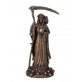 SIGNES GRIMALT Statue Résine : Santa Muerte et la Faux, Folklore Sud Américain, Antic Line, H 28 cm