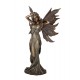 SIGNES GRIMALT Statuette Résine Antic Line : Fée en Robe Longue et Chevelure dorée, Hauteur 24,5 cm