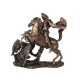 SIGNES GRIMALT Statuette résine Antic Line : Saint George et Le Dragon, Longueur 26 cm