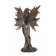 SIGNES GRIMALT Statuette Résine Antic Line : Fée en Robe Longue et Chevelure dorée, Hauteur 24,5 cm
