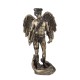 SIGNES GRIMALT Statuette Résine Antic Line : Ange ailé Steampunk et Socle Main Ouverte, Hauteur 30 cm