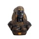 SIGNES GRIMALT Statue XL Egytpte en résine, Buste de Cléopâtre, Doré et Noir, Hauteur 54 cm