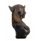 SIGNES GRIMALT Statue XL Egytpte en résine, Buste de Cléopâtre, Doré et Noir, Hauteur 54 cm