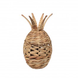 SIGNES GRIMALT Statue Ananas en Fibres Naturelles tressées, Jacynthe d'eau, Ethnique et bohème, Hauteur 40 cm
