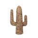 SIGNES GRIMALT Statue Cactus en Fibres Naturelles tressées, Jacynthe d'eau, Ethnique et bohème, Hauteur 55 cm