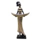 SIGNES GRIMALT Statue Africaine, Aspect Fibres tressées, résine, Visage angélique et Collection DAKA, Hauteur 47 cm