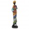 SIGNES GRIMALT Statue Africaine sur Socle, résine Multicolore, Collection MIKAKOLOR, Hauteur 41 cm