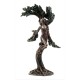 SIGNES GRIMALT Statue Déesse Grecque Nymphe, Meliae et Arbre de Vie, Finition Antic Line, Hauteur 25 cm