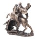 SIGNES GRIMALT Statuette résine Antic Line : Saint George terrassant Le Dragon, Longueur 17 cm