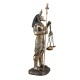 SIGNES GRIMALT Statue Dieu égyptien, Anubis et Balance de la Justice, Finition Antic Line, Hauteur 27 cm