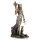 SIGNES GRIMALT Statue Bastet à la tête de Chat, Déesse égyptienne de la maternité, Foyer et Musique, H 28 cm