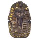 SIGNES GRIMALT Statue Sarcophage Pharaon, Roi d'Egypte, Composition résine et Couleurs Originales, H 17 cm