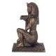 SIGNES GRIMALT Statue Pharaon, Roi d'Egypte, Composition résine et Couleurs ambrées, Hauteur 25 cm