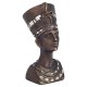 SIGNES GRIMALT Statue Buste de Néfertiti, Reine d'Egypte, Composition résine et matières Originales, H 18 cm