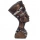 SIGNES GRIMALT Statue Buste de Néfertiti, Reine d'Egypte, Composition résine et matières Originales, H 18 cm