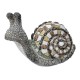 SIGNES GRIMALT Statue Escargot en Pierre de magnésie, Intérieur et extérieur, Terrasse et Jardin, Longueur 23 cm