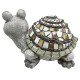 SIGNES GRIMALT Statue Tortue terrestre en Pierre de magnésie, Intérieur et extérieur, Terrasse et Jardin, Hauteur 21 cm
