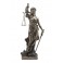 SGRIMALT Statue XL en Résine, Effet Bronze Antic Line : Thémis & La Justice, H 73 cm