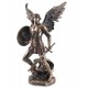 Statuette résine : L'archange Saint Michel Bouclier et Glaive H 33 cm