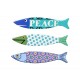 Set 3 Magnets Frigo aimantés, Poissons Thème Mer 5, L 13 cm