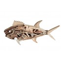 SIGNES GRIMALT Déco Bord de mer XL : Grand Poisson en bois flotté et bois MDF, L 54 cm