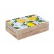 G&S Set de 3 boites gigignes en Bois MDF : Thème Citrons de Provence, Longueur 25 cm (Grande)