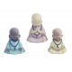 G&S Set 3 Figurines Moines Baby Zen, Coll Baby Zen, H 11 cm