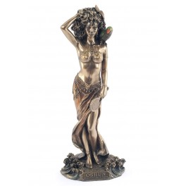 SIGNES GRIMALT Sculpte Résine : Oshun, Déesse de la Fertilité, l'amour et La Beauté, Hauteur 24 cm