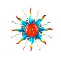 Soleil décoratif Mural, Collection Kolor, Orange & Bleu, Diam 37 cm