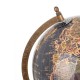 G&S Globe terrestre, Coll La Pérouse, Gris, Bordeaux et Cuivre, H 37 cm