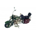 G&S Moto en métal Vintage : Modèle Vert & Noir, L 26 cm