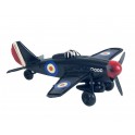 SIGNES GRIMALT Miniature Avion Spitfire Miniature en Métal, Modèle Noir, Longueur 16 cm