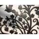 SGRIMALT Déco murale Arbre de Vie Stylisé et Cercle, Feuillage oiseaux et Coeurs, Diam 60 cm
