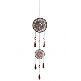 ORIGEN Suspension Mandala 2 en métal, Déco Méditation, Zen Bohème, Hauteur 105 cm