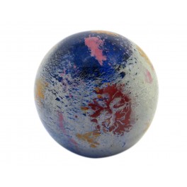 Presse Papier Décoratif et Sulfure Verre, Planète inconnue, Diamètre 8,50 cm