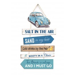 SGRIMALT Déco murale et Coccinelle : The Beach is calling, H 50 cm